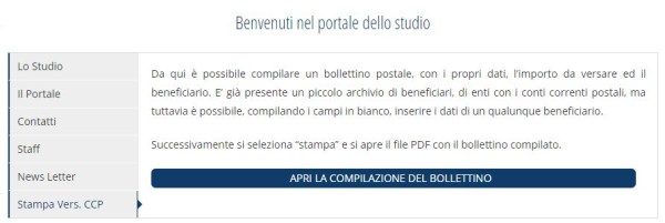 Stampa bollettini Postali online